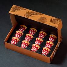 Juego de 6/12 tazas de café de cerámica con patrón geométrico de diamantes - Tazas de espresso, latte y capuchino coloridas, tazas de café, caja de regalo con estilo árabe