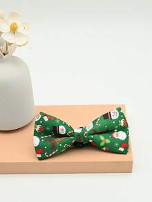 1 szt. męska muszka bożonarodzeniowa z bałwanem i reniferem, ozdoba na szyję w kształcie płatka śniegu z okazji Bożego Narodzenia