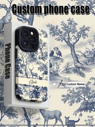 1 husă de telefon personalizată, poate fi personalizată cu nume, prenume, text, husă verticală din piele, anti-cădere, rezistentă la zgârieturi, anti-amprentă, TPU, cu margini complete, potrivită pentru iPhone 15/14 Plus/13 Pro/12 Pro Max/11/6P/7P/XS/XR, alegere rezonabilă pentru cadouri personale, pentru parteneri, familii, prieteni, cea mai bună prietenă, de ziua de naștere, cadouri aniversare