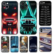 Black White compatible with B-BMW-es M3 Phone Case compatible with  17 16,15,14,13,12,11,Pro,XS,Max,XR,Plus,Mini Soft Silicone Black Shockproof, Cover compatible with  17 pro hülle,  17 pro max hülle,  17 hülle,  16 pro hülle - Z7 - Übersicht 1