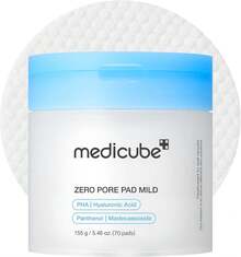Medicube Zero Pore Pads Mild 2.0 (70 Units) - Gentle Calming Toner Pads For Exfoliation, Minimizing Pores, And Blackhead Removal With PHA - Ideal For All Skin Types - Korean Skin Care - 70 Pads - Băng vệ sinh Mild Padsㅡ70 miếng (Gói 1 miếng) -> Băng vệ sinh Mild Pads - 70 miếng (Gói 1 miếng) - Xem 1