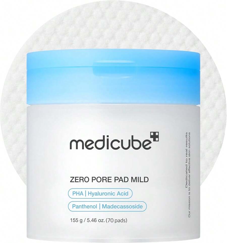 Medicube Zero Pore Pads Mild 2.0 (70 Units) - Gentle Calming Toner Pads For Exfoliation, Minimizing Pores, And Blackhead Removal With PHA - Ideal For All Skin Types - Korean Skin Care - 70 Pads - Băng vệ sinh Mild Padsㅡ70 miếng (Gói 1 miếng) -> Băng vệ sinh Mild Pads - 70 miếng (Gói 1 miếng) - Xem 1