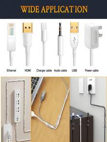 Bộ 1-40 kẹp cáp ProWire - Kẹp cáp tự dính, tiện lợi cho việc sắp xếp và quản lý cáp - Kẹp dây tự dính, thích hợp cho việc đi dây trên tường, quản lý cáp và lưu trữ dây điện (Màu sắc và kiểu dáng ngẫu nhiên) - Nhiều màu - Xem 7