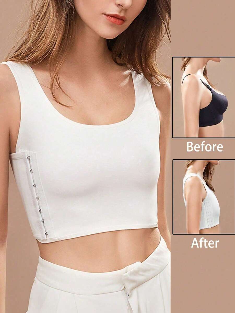 Women Chest Binder Compression Bra, Bust Reduction, Student, Large Bust, Cosplay Wrap Chest, Sports Camisole, Summer