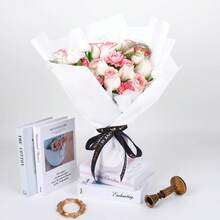 1/5/10pcs White Sheets Flower Wrapping Paper -Waterproof Floral Bouquet Wrapping Paper Used For DIY Crafts, Gift Packaging, Florist Supplies Packaging Paper For Wedding Birthday Gift