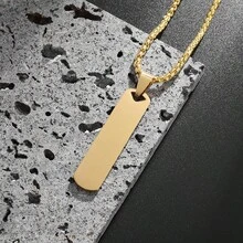 1PC Custom Product Women's Men's Fashion Stainless Steel Long Pendant Necklace Perfect Gift For Special Occasions - Mặt dây chuyền - Xem 7
