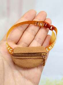 Fashionable And Cool Crossbody Bag/Shoulder Bag Decoration Accessory (Bag Only) Suitable For 17cm Labubu Plush Doll, Removable Outfit, Fits 1st And 2nd Generation 17cm Labubu, Sitting Party For Labubu, Also Suitable For 20cm BJD Doll Outfit - Multicolor - View 17