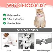 1 件装猫项圈，带硅胶气标支架，可拆卸夜光和心形快速释放安全扣，猫咪配件，可调节轻便，适合猫咪和小型犬，粉色和蓝色可选 - 彩色 - 查看 9