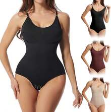 3 PCS Body Moldeadora de Mujer,Shapewear Body para Mujer con Control de Abdomen,Can Efecto de tensar el Abdomen y Levantar los glúteos,Perfecto para recuperación posparto y Modelado Corporal - Extra Grande - Ver 3