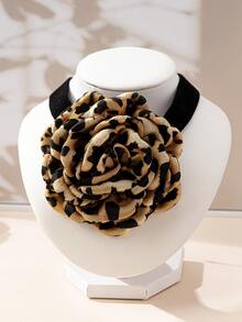 1 pieza Collar con pétalos florales de estilo europeo y americano para uso diario de mujeres - Multicolor - Ver 5