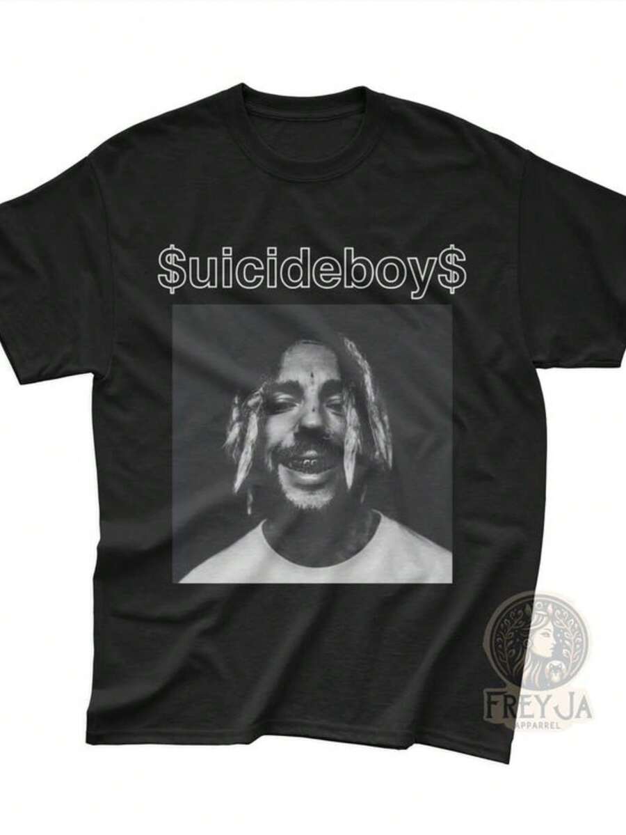 T-Shirt - Unisex Rap Music Tee - G59 Merch - Scrim Poster - Hip Hop Music Gift - Urban S - Black - View 1