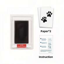 1 Piece Black Pet Ink Print Kit - Family Keepsake For Dog Nose & Cat/Dog Paw Prints,  Ink Pet Accessory, DIY Memorial Craft Kit For Home, Must-Have Pet Lover Essential - 彩色 - 查看 4