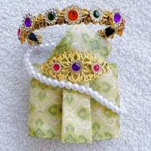 (仅娃娃衣服) 适用于拉布布娃娃 17cm 拉布布泰国限量版娃娃衣服，老伯戴可爱 LBB 服装 + 头带 + 项链，适合 1-3 代，时尚套装