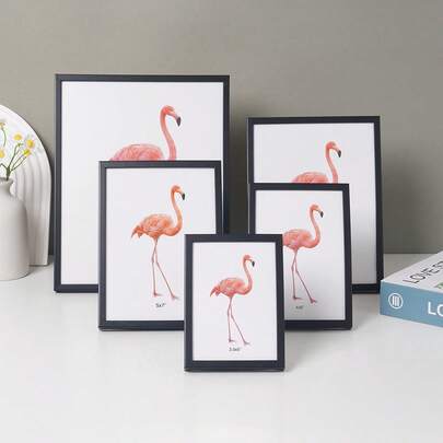 2-In-1 Minimalist WPC Photo Frame (Photo Paper Included), Suitable For Home, Bedroom, Dining Room, Living Room, Can Be Hung On Wall Or Placed On Desk (Photo Paper Shipped Randomly)