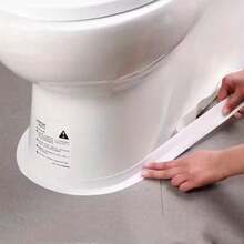 1 Roll (1.5 Meters), Sealing Tape, Grout Sealing Strip, Self-Adhesive Waterproof & Antibacterial Kitchen & Bathroom Sealing Tape, Self-Adhesive For Shower Enclosures, Sealing Strip, Kitchen Sink Splash Guard, Home Renovation Sealing Tool, Suitable For Toilet Gaskets, Around Toilet Bases, Kitchens, Bathrooms, Sinks, Shower Enclosures, Bathtub Edge Protection, PVC Sealing Strip