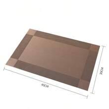 Place Mats For Kitchen Dining Table, Heat-Resistant Anti-Skid Stain Washable PVC Table Mats, Easy To Cleaning Woven Vinyl Dinner Mats, - Multicolor - View 7