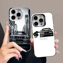 Funda de teléfono compatible con coche B- Bmwes-S E30 compatible con  16 15 14 13 12 11 Pro Max Plus, funda trasera plateada a prueba de golpes, funda compatible con  17 pro max, funda  17 pro, funda  17, funda  16 pro max - z3 - Ver 1