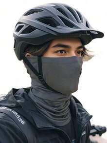 1件装男士夏季户外骑行运动防风脖套，保暖内衬防寒滑雪脖套，秋冬季 - 彩色 - 查看 5