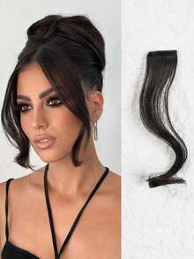 Wig Sintetis Jenggot Naga dengan Poni, Bentuk V, Sedikit Keriting, Secara Alami Mengubah Bentuk Wajah, Poni Bentuk V, Jepit Rambut, Hiasan Rambut - MultiWarna - View 8