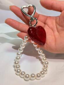 1pc Cherry Keychain, Keyring Bag Charm Pendant Chain Bag Decoration Chain Bag Strap Chain Pendant, Suitable For Handbags - Multicolor - View 8