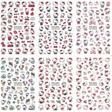 Sanrio 1pc Nail Decals Hello Kitty 3D Lenticular Cartoon Cute Nail Decals For Women, 3D Nail Art Stickers - Self-Adhesive Glossy Cartoon Stickers With Cute Flat Design, Single-Use Plastic Nail Decorations, Used For DIY Nail Art, Parties, Gifts (Anime And Cute Style), Nail Decals, Party Accessories, Joke Design, Easy To Apply, Beauty Lovers, Nail Art Accessories, Smooth Surface, Gift Shoppers