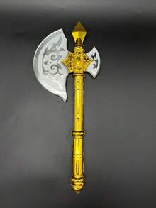 1pc Plastic Toy Battle Axe, Halloween Performance Weapon Prop Plastic Knife Sword Axe,For Summer Costume - Multicolor - View 12
