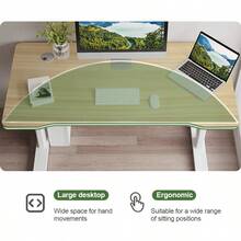 Office Desk/Computer Desk - Ergonomic Modern Computer Workstation Suitable For Home Office Work And Study. - Maple - View 2