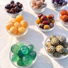 1PC Natural Sardonyx Crystal Tumbled Stone Crystal Diffuse Fragrant Stone Reiki Healing Rose Quartz Shungite Amethyst Labradorite Home Decor Plants Fish Tank Aquarium Fire Free Aroma Stone - Multicolor - View 1