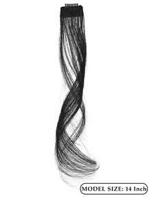 Wig Sintetis Jenggot Naga dengan Poni, Bentuk V, Sedikit Keriting, Secara Alami Mengubah Bentuk Wajah, Poni Bentuk V, Jepit Rambut, Hiasan Rambut - MultiWarna - View 5