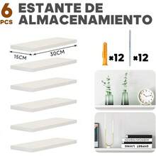 Estante Flotante  de repisasflotantesblancas.repisasblancasflotantes,Estante flotanteblanco,repisas flotantes enblanco,repisasblanco - blanco*30 - Ver 7