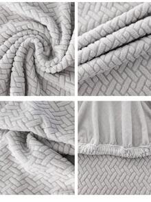 1件提花天鹅绒扶手椅套，防污、防尘、防刮，四季皆宜，多种颜色可选，是家居、卧室、客厅和餐厅的理想之选。 - 淺灰色 - 查看 5
