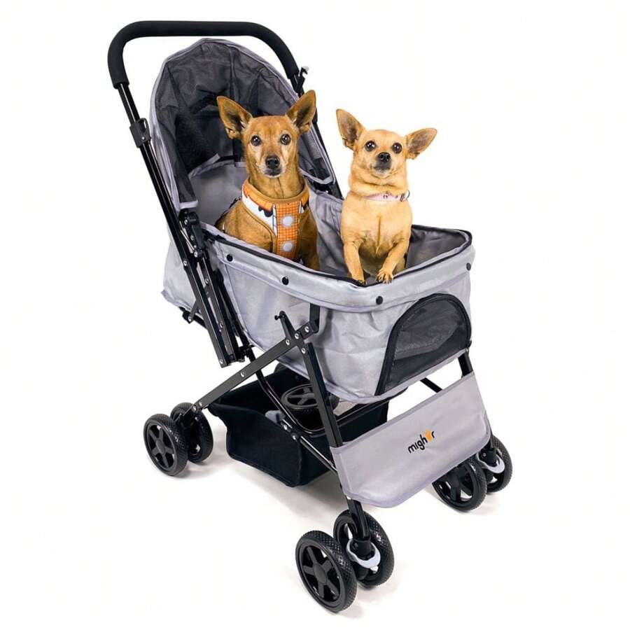 Mighor Carrinho de passeio para Pet, animal de estimação, cachorro, cão, gato de médio porte até 20 Kg