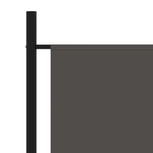 3 Panel Room Divider Anthracite 175x180cm, Fabric Folding Privacy Screen, Portable Partition Decor For Bedroom & Office, Iron Frame - 深灰色 - 查看 3