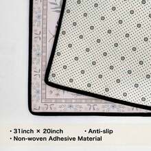 1pc Fashion Simple Bohemia Print Area Rugs For Living Room, Machine Washable Indoor Rugs, Non-Slip Low Pile Flannel Decorative Rugs With Black Binding Rug, Suitable For Dining Room Bedroom Home Office Laundry Kitchen(31*20in/16*48in/18*60in/84*60in) - 粉色 - 查看 8