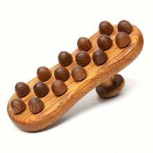 Carbonized Body Massager, 16 Beads, Orange Peel Tissue Massage Brush, Suitable For Waist, Abdomen, Legs, Hands And Back, Body Massager, Meridian Massage Tool