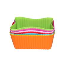 Divisor de Lancheira de Silicone, Formas de Cupcake de Silicone, Copos de Silicone para Muffin, Acessórios de Bento Box para Crianças, Formas de Cupcake Reutilizáveis, Formas de Cozimento Resistentes a Altas Temperaturas, Adequadas para Forno e Fritadeira Elétrica, Suprimentos de Cozinha e Escola, Itens Essenciais Escolares, Volta às Aulas - Multicolorido - Visão 16