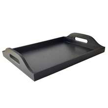 Low Edge Coffee Corner Tray - Black - View 7