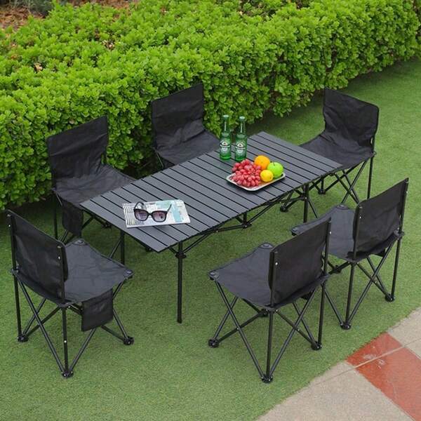 Portable Outdoor Premium Camping Folding Table, Home BBQ Picnic Table