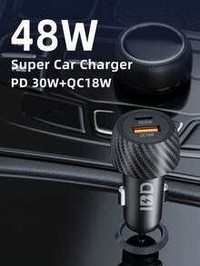 48W USB-C Car Charger Compatible With IPhone 16, Pro/Air, IPhone 15/14/13, S24/S23, IPad Pro, And More