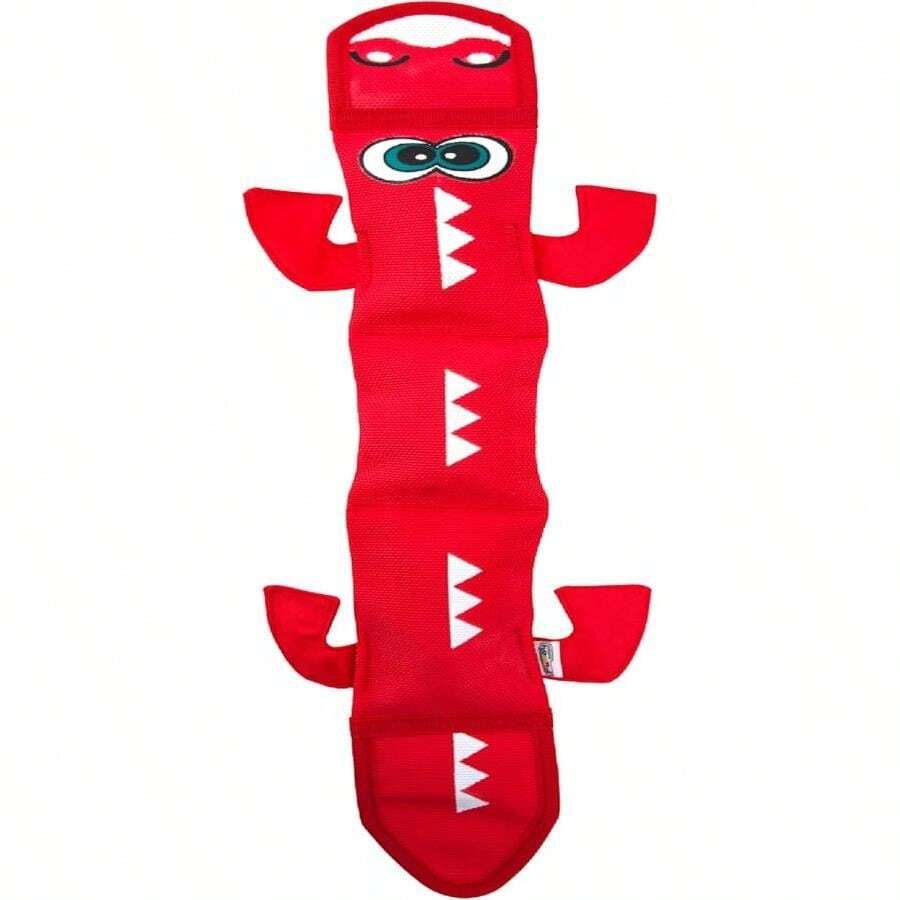 Outward Hound Fire Biterz Turtle Plush Firehose Material Interactive Dog Toy, Medium - ColorE - 查看 1