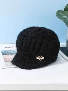 Women's Knit Beanie With Brim - Thickened Winter Warm Ribbed Hat For Outdoor Activities, Breathable Polyester Skull Cap, Slouchy Beanie, Hand Wash/Dry Clean, Stretchy Fashion Accessory - Multicolor - View 6