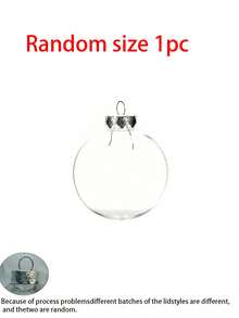 6 pièces - 6/8 cm Boule de Noël avec couvercle argenté, boule de Noël transparente. Décorations de Noël DIY, boules en plastique transparent à remplir. Décorations suspendues avec couvercle amovible, convient pour Noël, anniversaire, mariage, décoration d'arbre de Noël - Argent - Voir 10