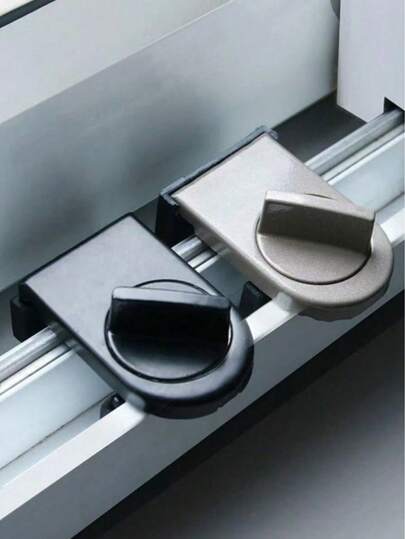 Aluminum Alloy Lock For Sliding Doors And Windows - Reinforcing Anti-Theft, Prevention Of Pinching And Falling, Suitable For Home Security