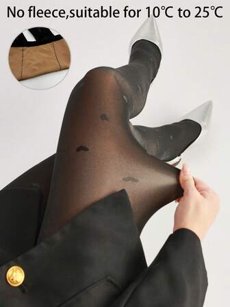 1 par 220g/80g dam sexiga, tunna svarta strumpbyxor, höst-/vinterstrumpbyxor för business- och sexig look, plus size-leggings, termofodrade strumpbyxor, varma byxor (lämpliga för 10 ℃-25°CC)