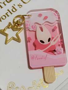 1PC Hollow Knight Acrylic Ice Pop Keychain, Keyring, Pendant, Backpack Decoration - Multicolor - View 1