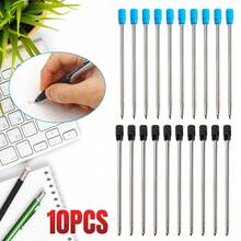 10PCS Black Ink Refills 70mm Compatible With For Parker Pens Ball Point Refill - Black - View 1