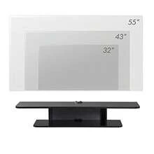Wall Mounted TV StandMedia Console Stand:41.3" TV Storage Shelf Floating TV Stand Entertainment Shelf For Living Room Bedroom Matte Black