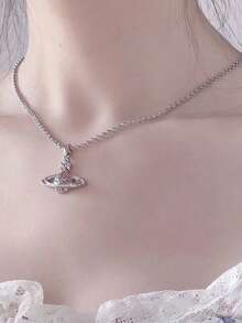 Vivienne Westwood Mini Bas Relief Pendant Necklace rhinestone