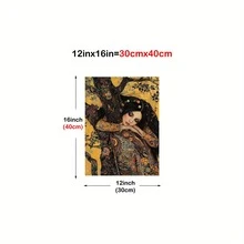 1 tranh treo tường bằng vải canvas không khung lấy cảm hứng từ phong cách cổ điển dành cho nữ - Thiết kế trang sức và tóc hoa thanh lịch, áp phích chống ẩm dùng để trang trí nhà cửa, văn phòng hoặc quán cà phê, hoàn hảo cho phòng ngủ, phòng khách hoặc phòng tắm, điểm nhấn theo mùa | Nghệ thuật họa tiết trang sức | Tác phẩm nghệ thuật sống động, trang trí nghệ thuật treo tường - Nhiều màu - Xem 6