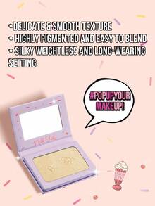 Misslyn Milk Shake Highlighter, Highlighter Powder Palette Makeup, Long Wear Brightening, Makeup Shimmer Illuminate Cosmetic, Champagne Gold & Silver Glitter Highlighter, Face Illuminator Highlighter, Shimmer - #02 - 查看 3